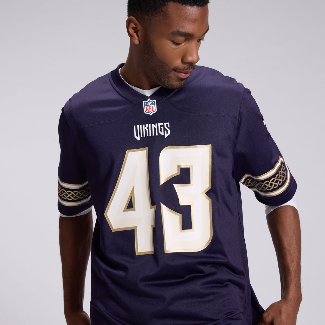 Andrew Van Ginkel Minnesota Vikings Nike Purple 2026 Rivalries Collection Game Jersey