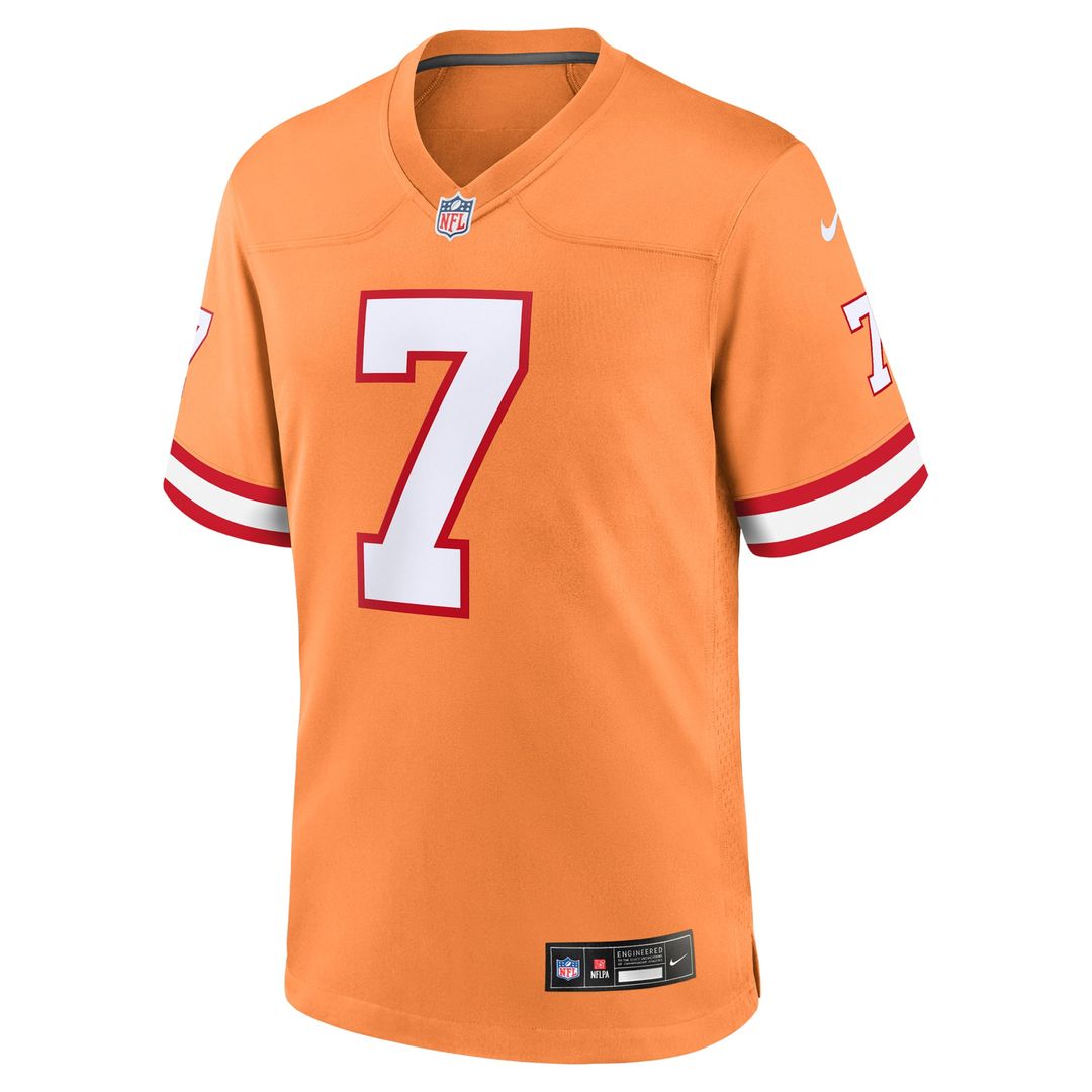 Bucky Irving Tampa Bay Buccaneers Nike Pewter Alternate Game Jersey