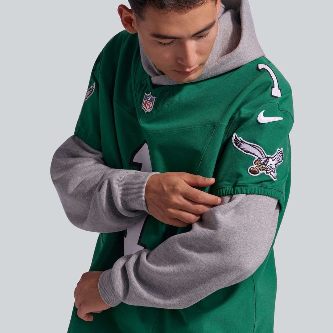 Jalen Hurts Philadelphia Eagles Nike Kelly Green Alternate Vapor F.U.S.E. Elite Jersey