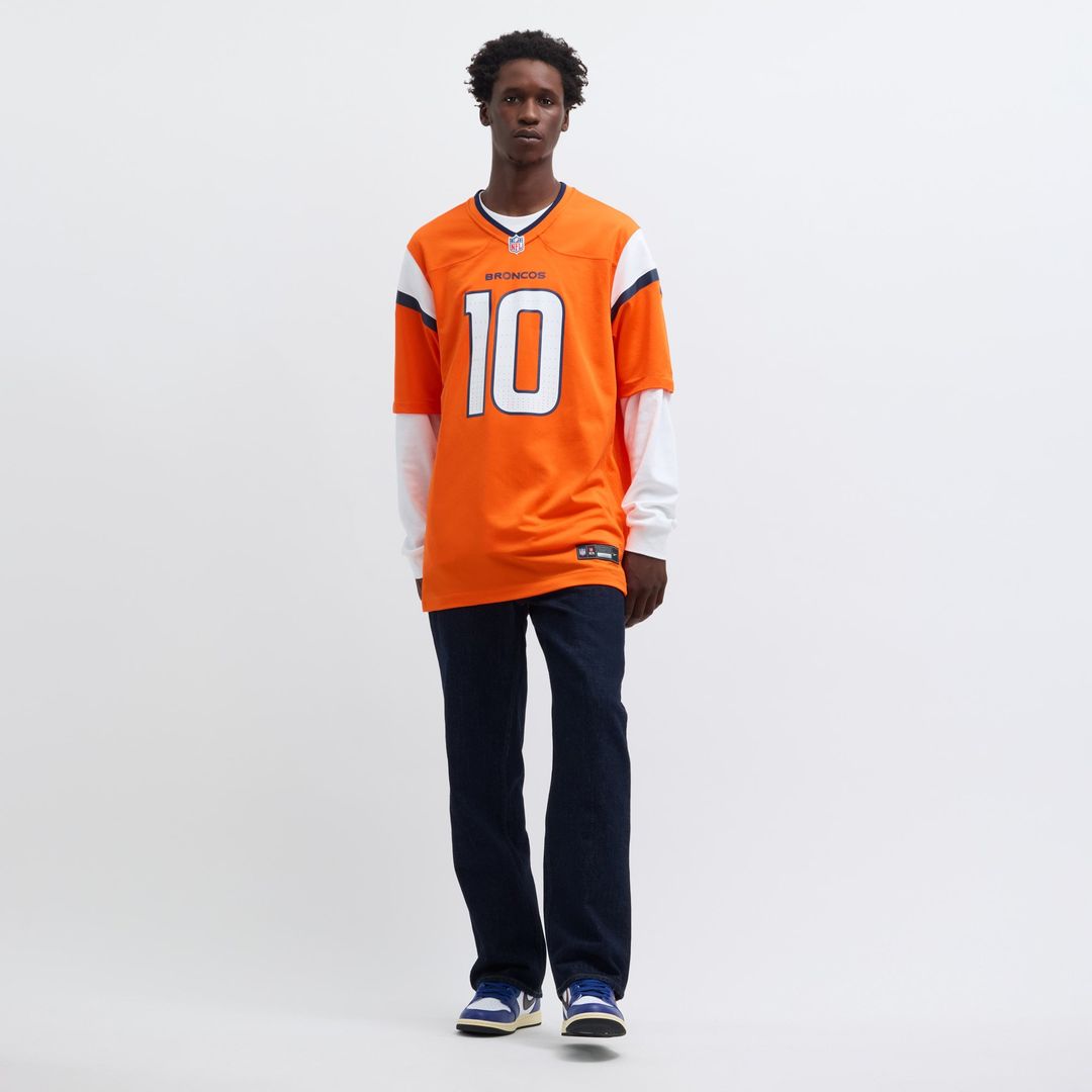 Bo Nix Denver Broncos Nike Navy Alternate Game Jersey