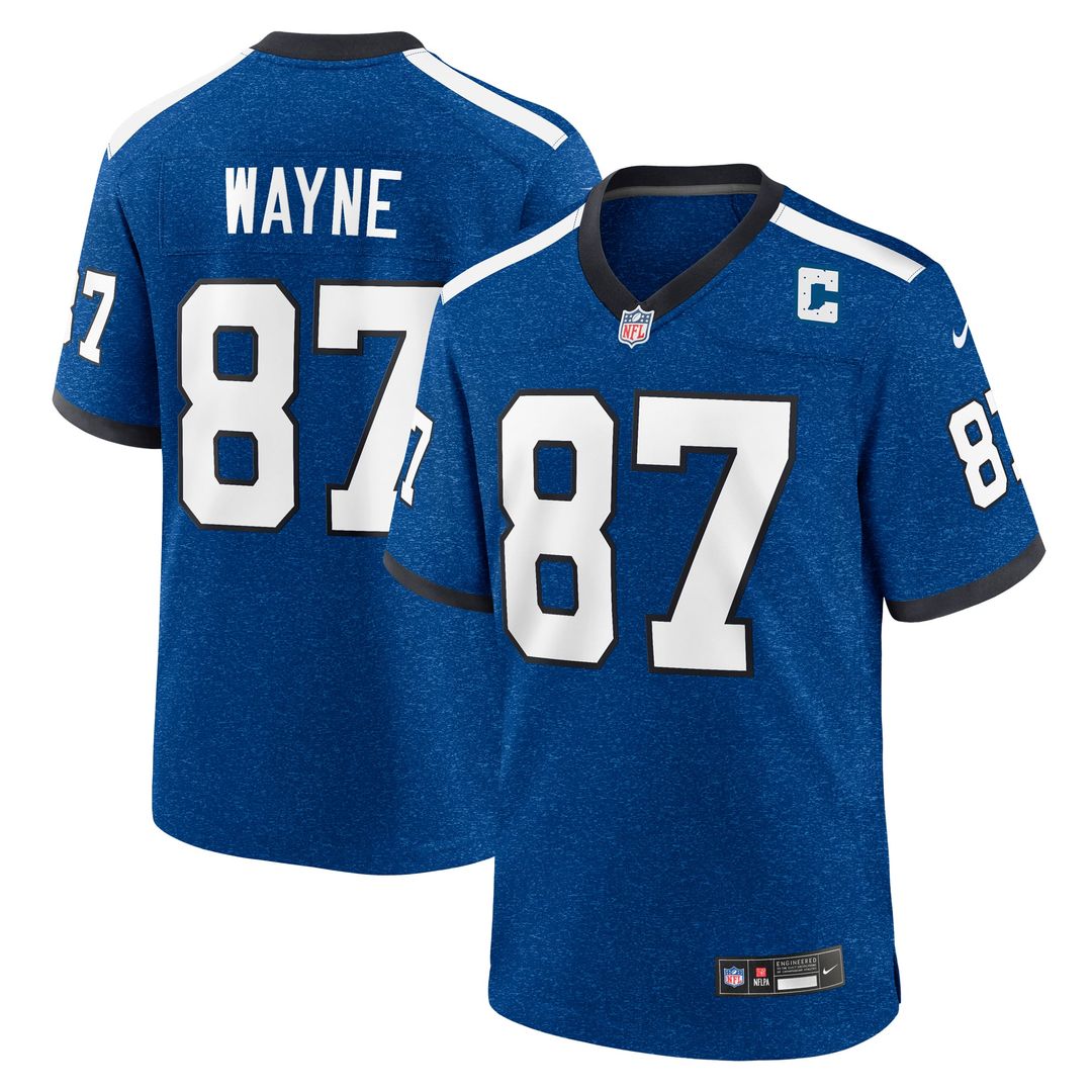 Reggie Wayne Indianapolis Colts Nike Blue Retired Player Alternate Game Jersey