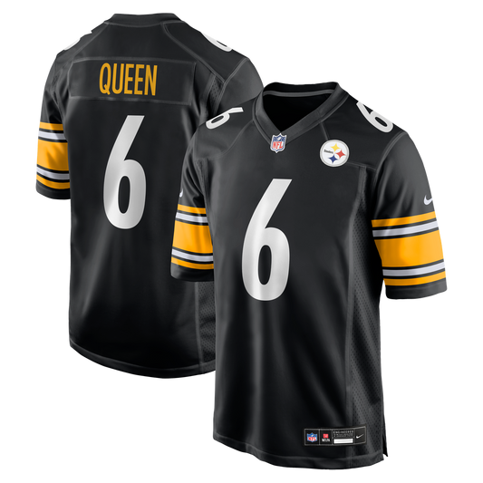 Patrick Queen Pittsburgh Steelers Nike Black Game Player Jersey
