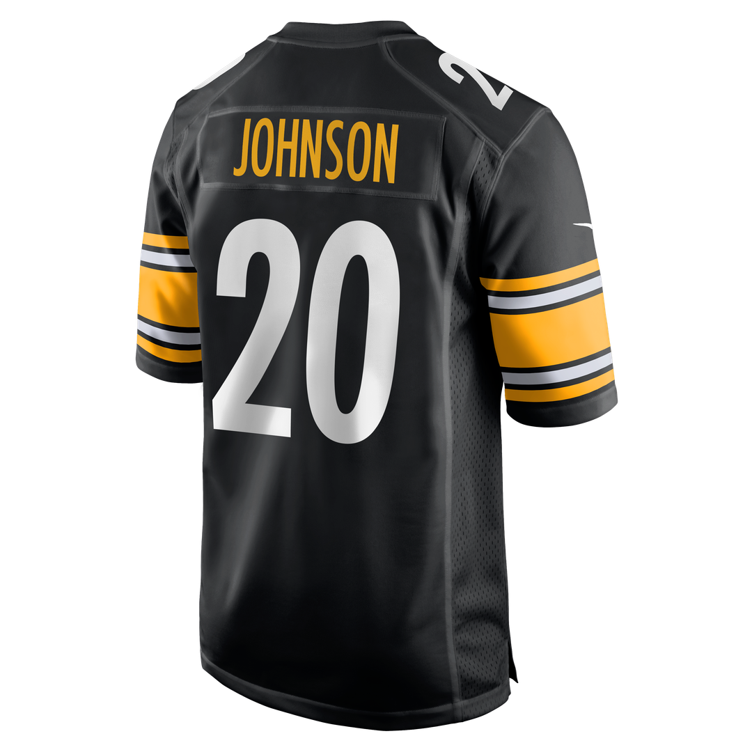 Kaleb Johnson Pittsburgh Steelers Nike Black Team Game Jersey