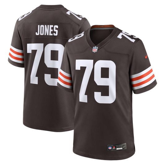 Dawand Jones Cleveland Browns Nike Brown Team Game Jersey
