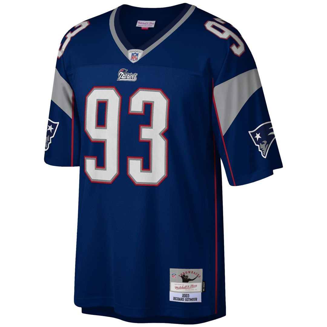 Richard Seymour New England Patriots Mitchell & Ness Navy Legacy Replica Jersey
