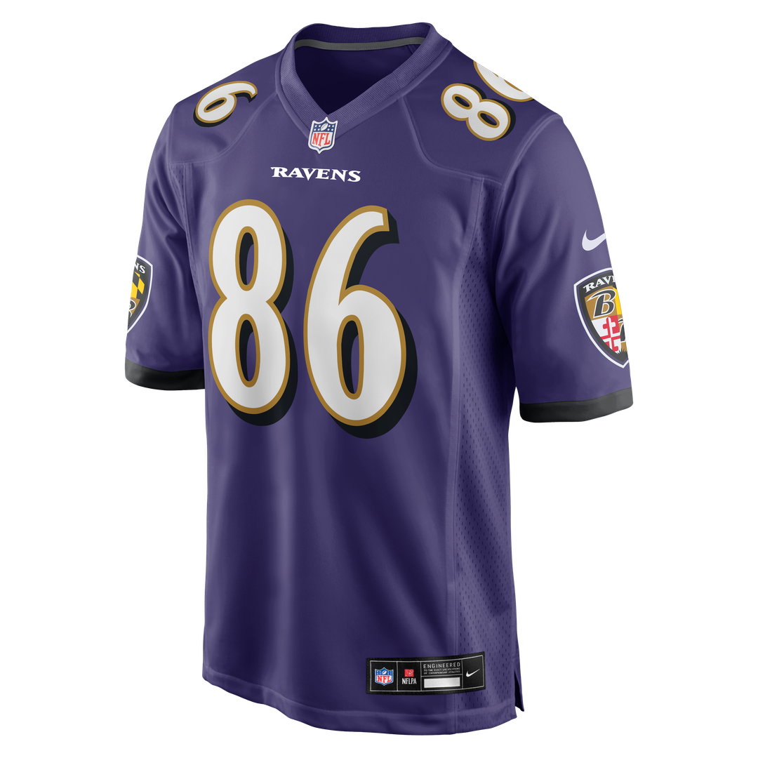 Cornelius Johnson Baltimore Ravens Nike Purple Team Game Jersey