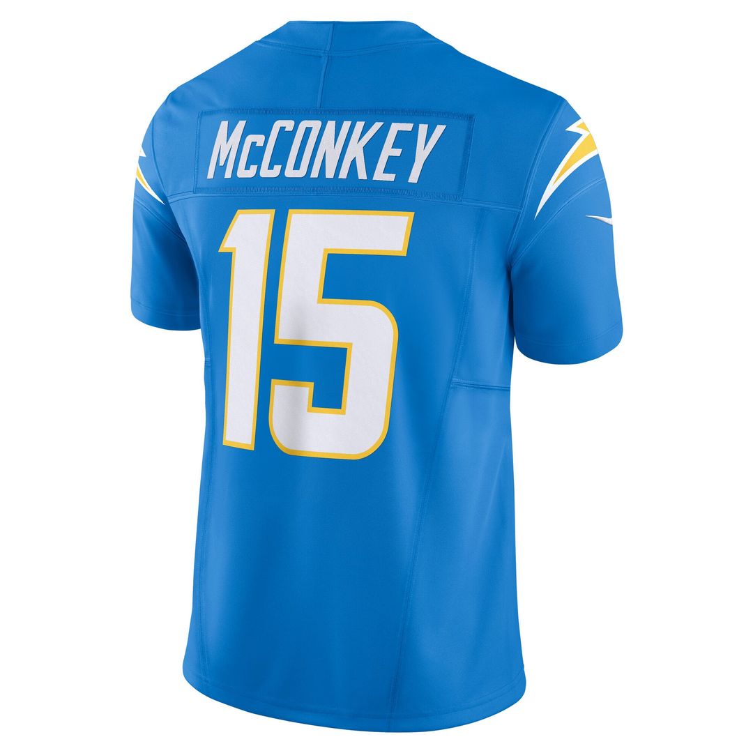 Ladd McConkey Los Angeles Chargers Nike Powder Blue Team Vapor F.U.S.E. Limited Jersey