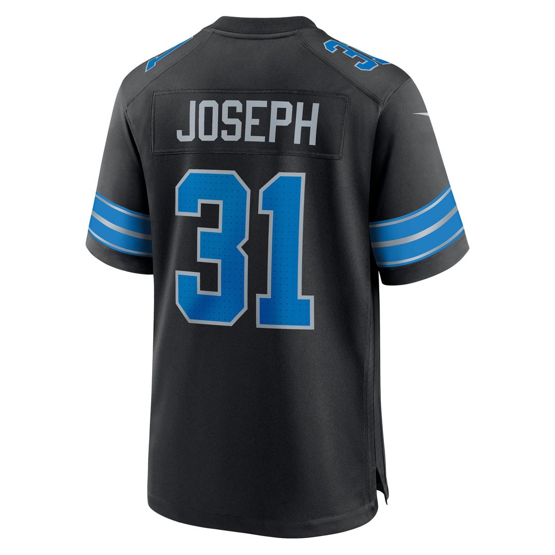 Kerby Joseph Detroit Lions Nike Blue Team Game Jersey