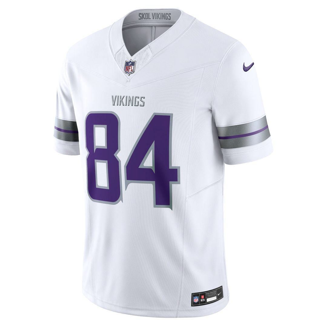 Randy Moss Minnesota Vikings Nike White Alternate Vapor F.U.S.E. Retired Player Limited Jersey
