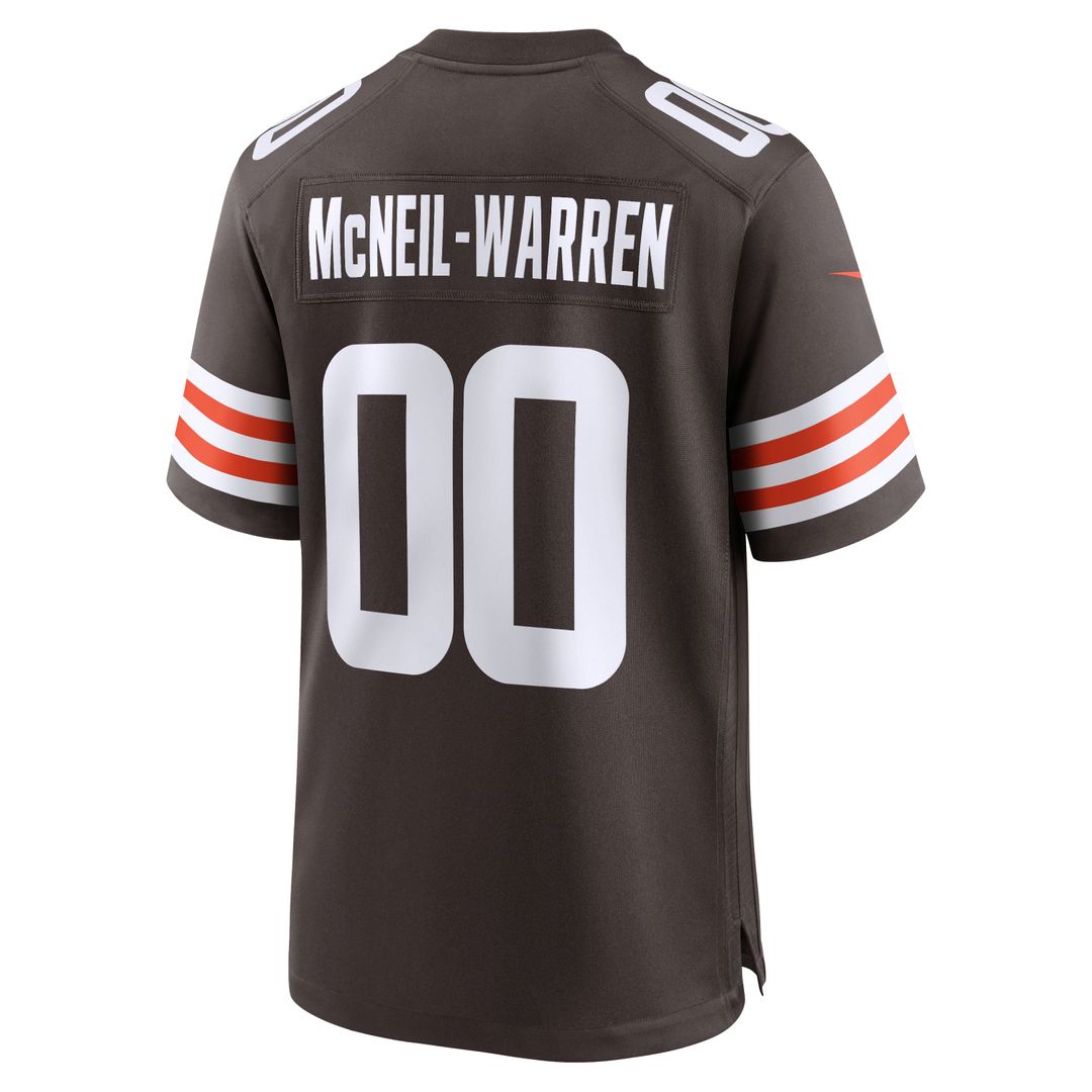 Emmanuel McNeil-Warren Cleveland Browns Nike Brown Game Jersey