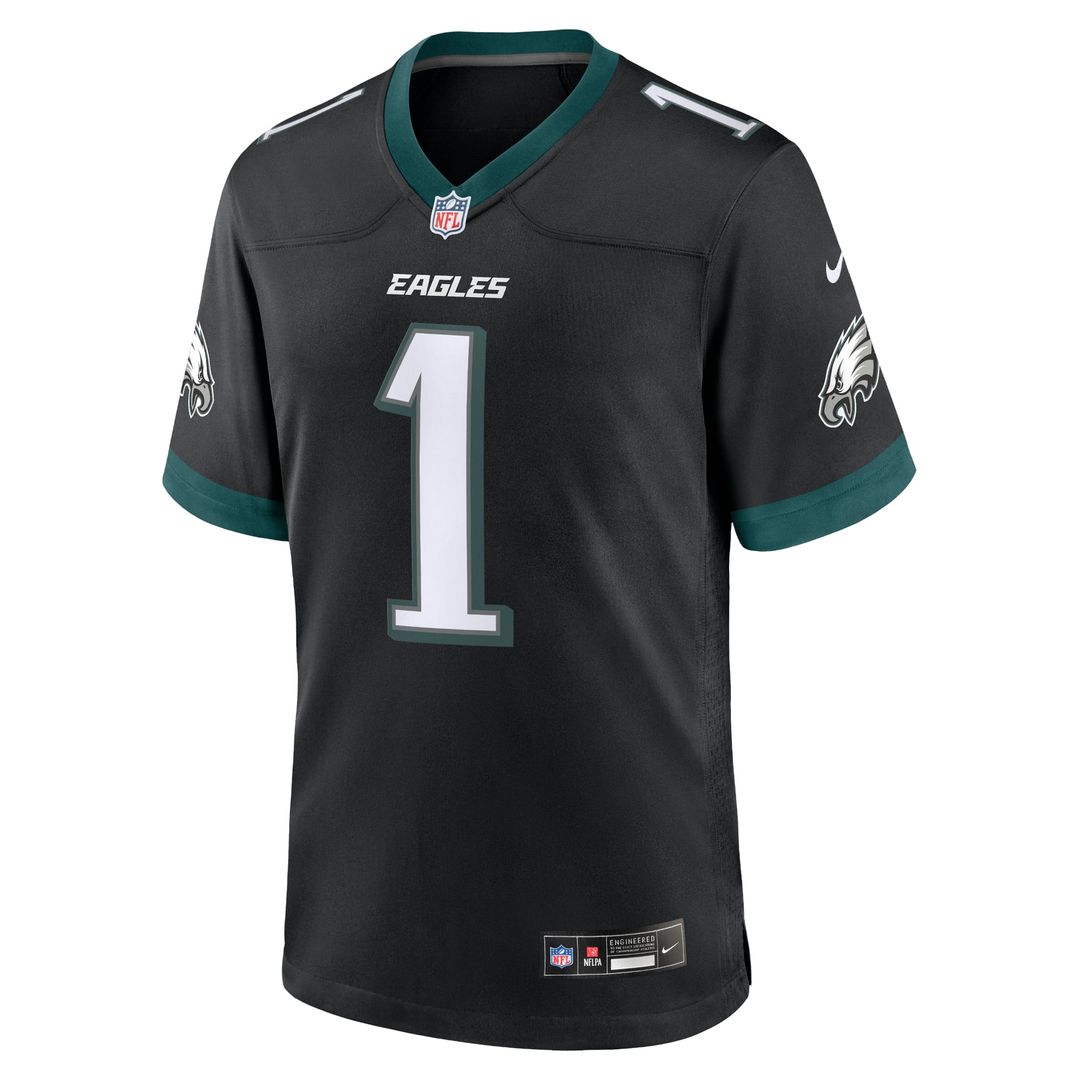 Jalen Hurts Philadelphia Eagles Nike Black Alternate Game Jersey