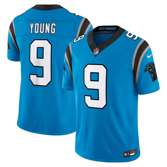 Bryce Young Carolina Panthers Nike Blue Alternate Vapor F.U.S.E. Stitched Limited Jersey