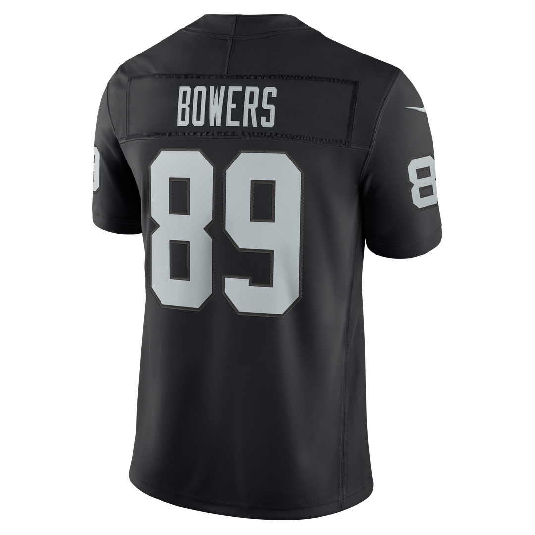 Brock Bowers Las Vegas Raiders Nike White Vapor F.U.S.E. Stitched Limited Jersey