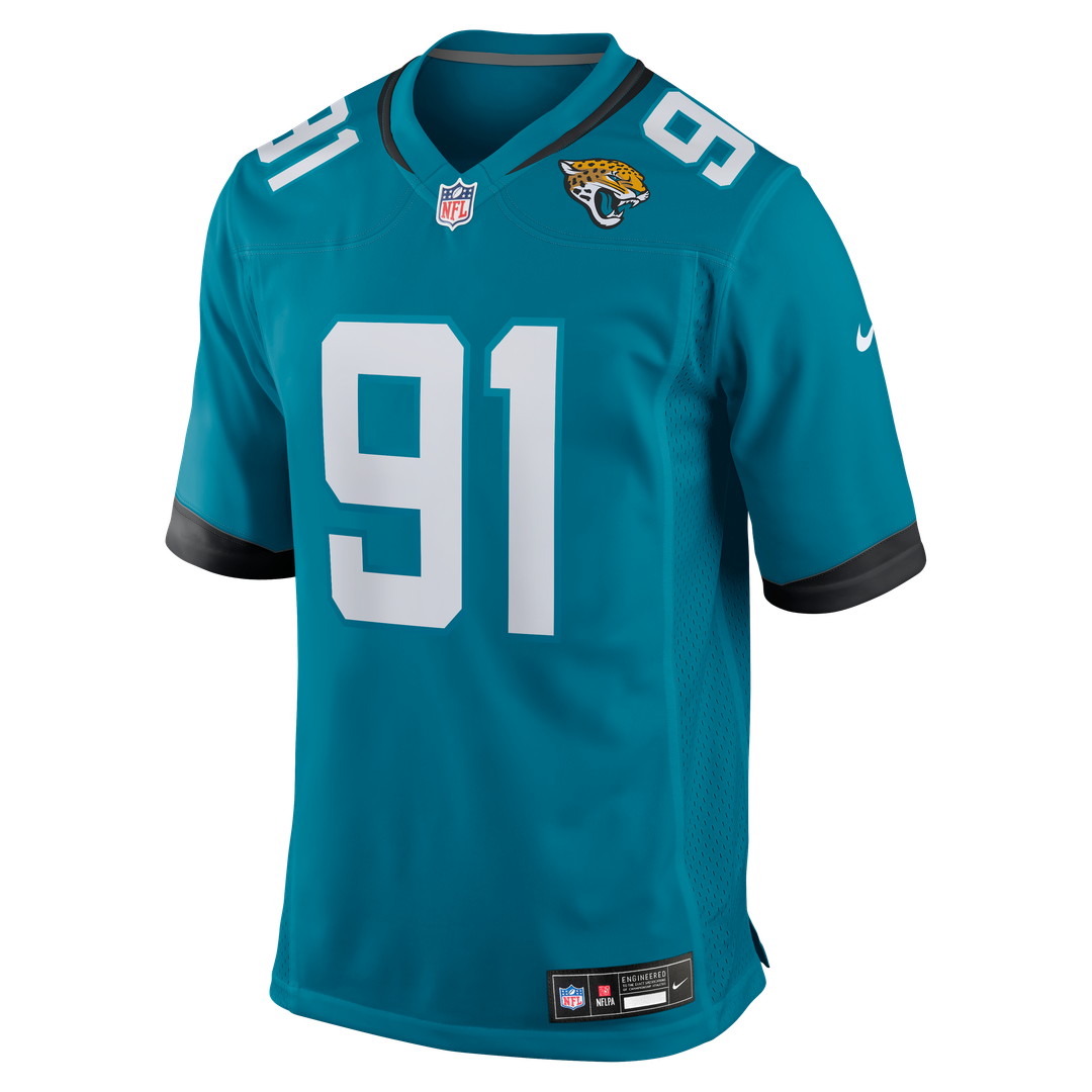 Arik Armstead Jacksonville Jaguars Nike Teal Team Game Jersey