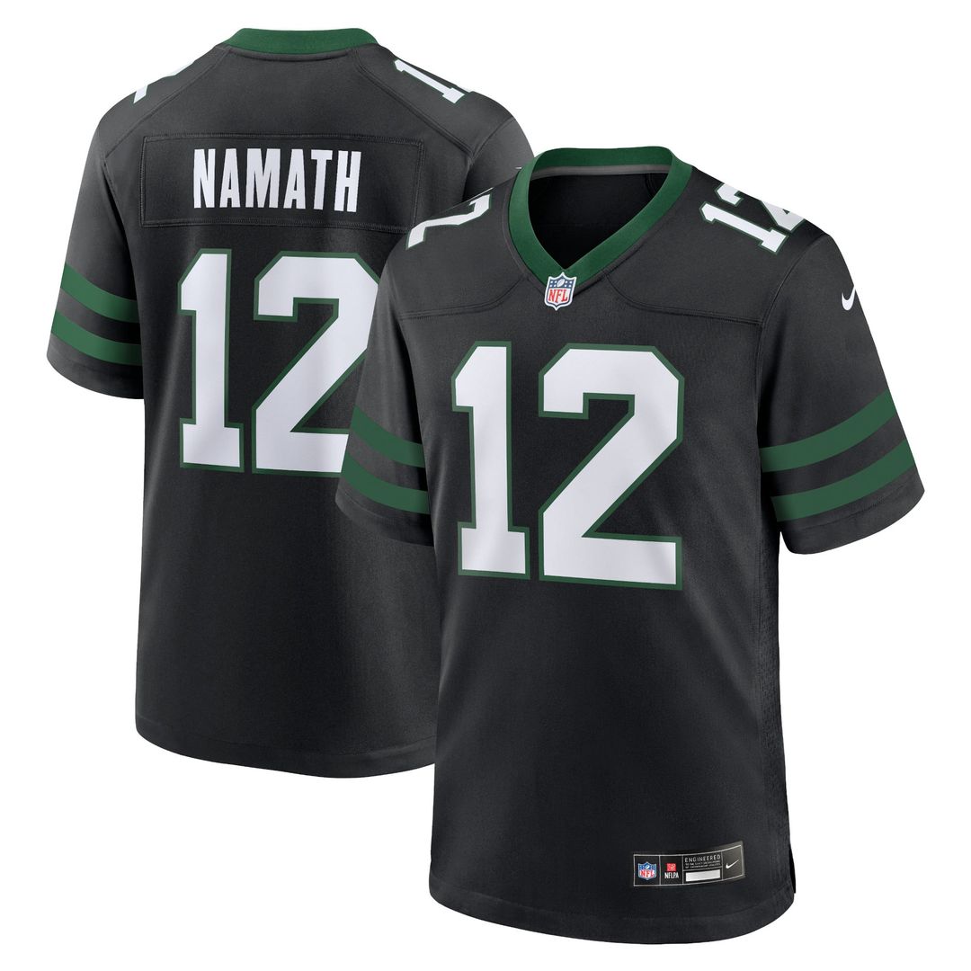 Joe Namath New York Jets Nike White Classic Alternate Retired Player Game Jersey