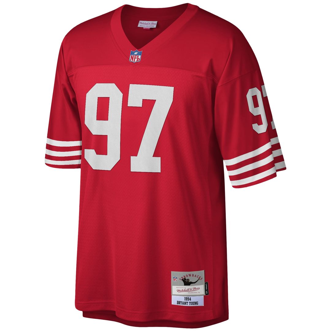 Bryant Young San Francisco 49ers Mitchell & Ness Scarlet Legacy Replica Jersey