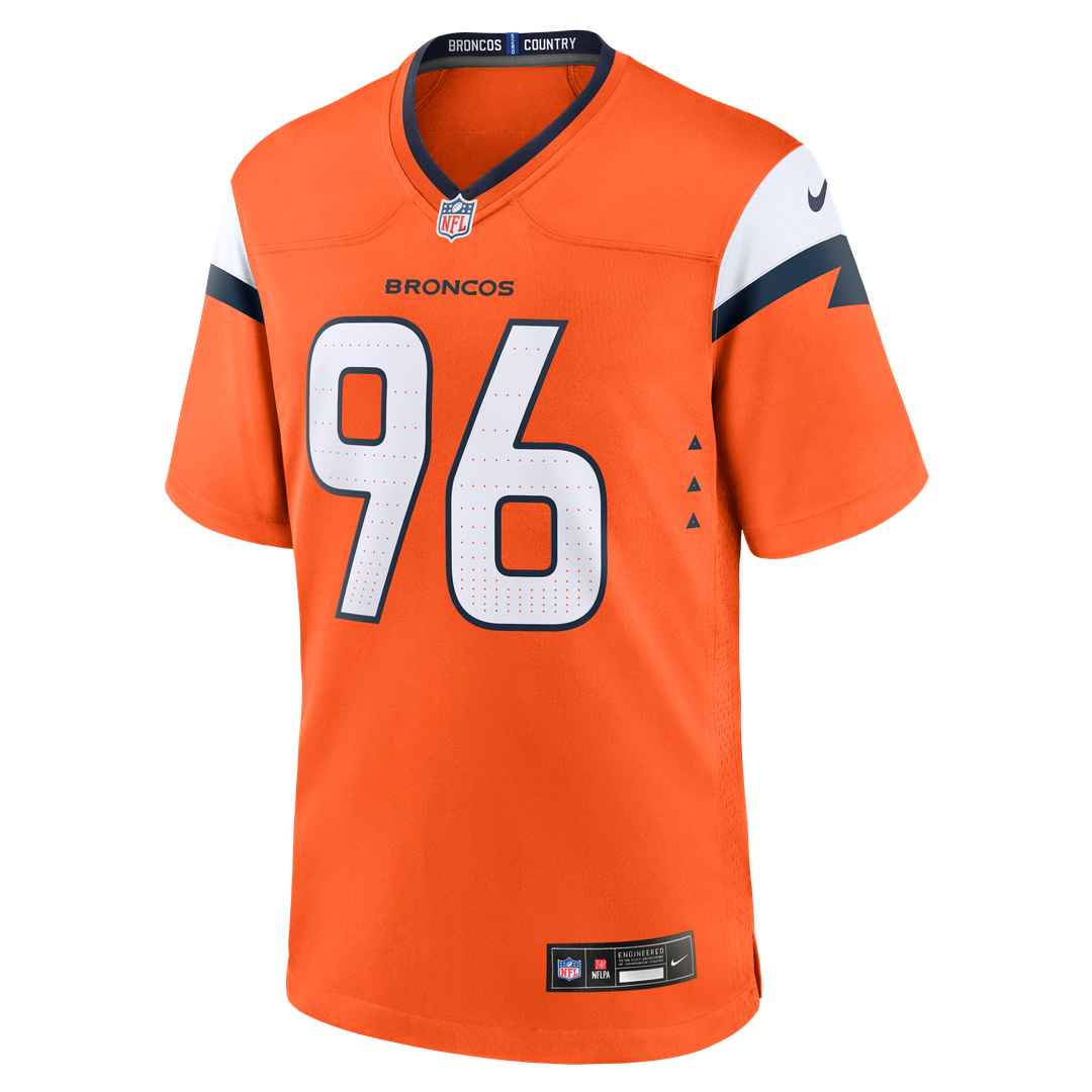 Eyioma Uwazurike Denver Broncos Nike Orange Team Game Jersey