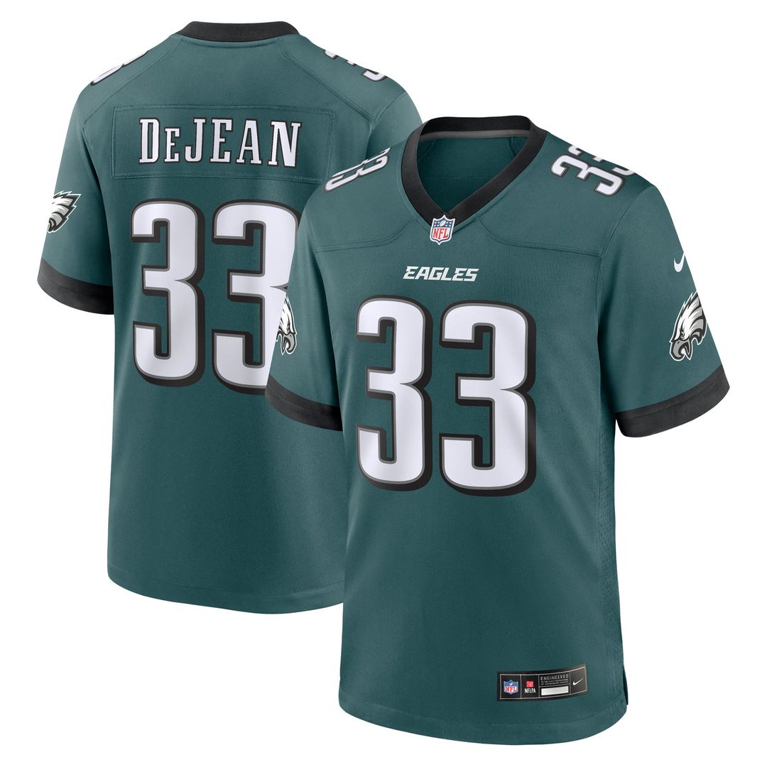 Cooper DeJean Philadelphia Eagles Nike Green Game Jersey