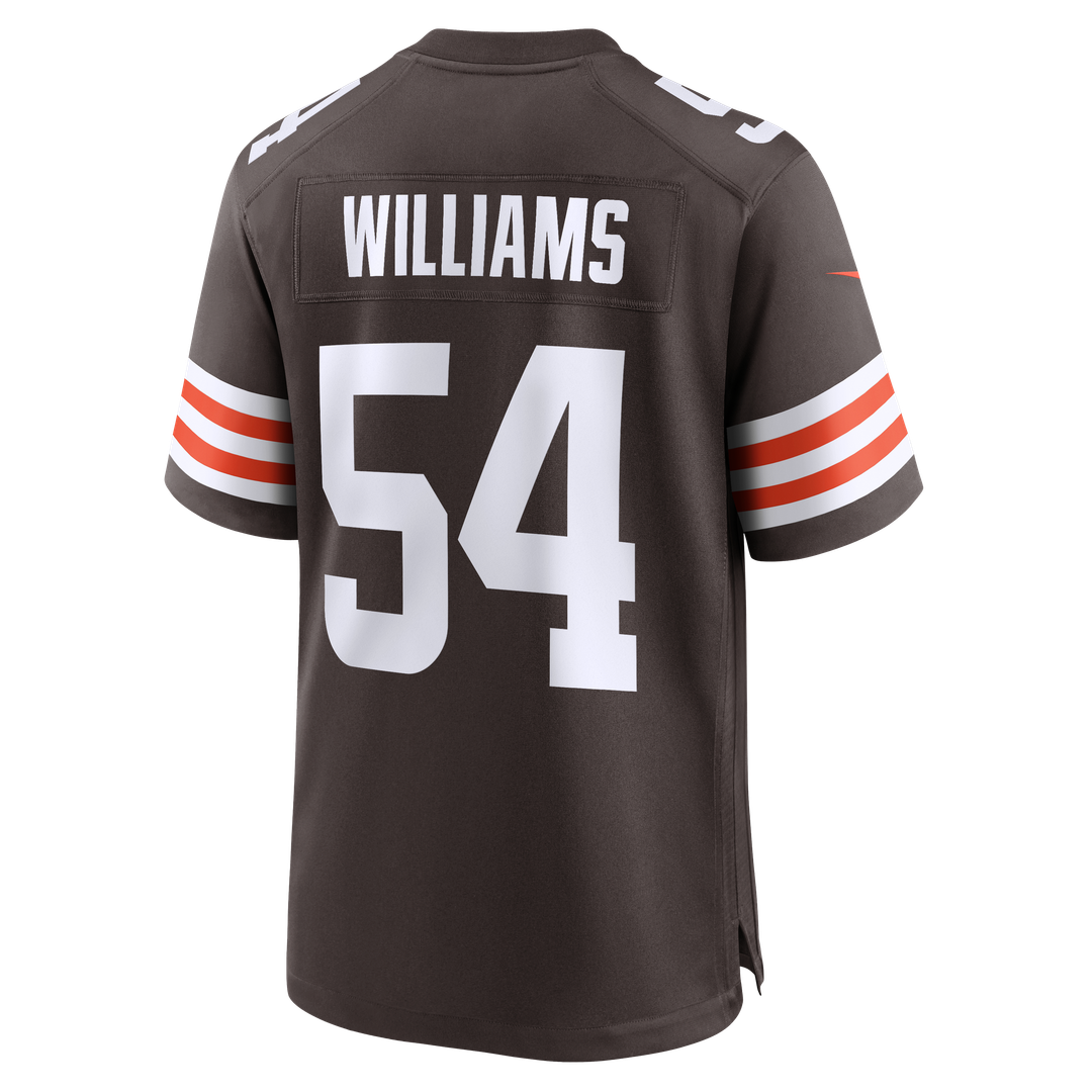 Sam Williams Cleveland Browns Nike Brown Team Game Jersey