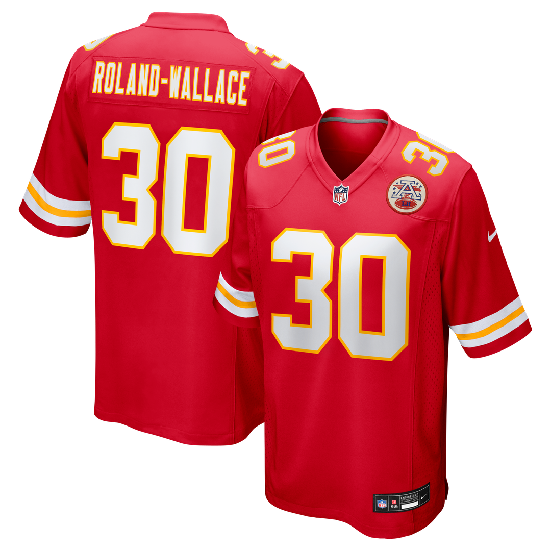 Chris Roland-Wallace Kansas City Chiefs Nike Red Game Jersey