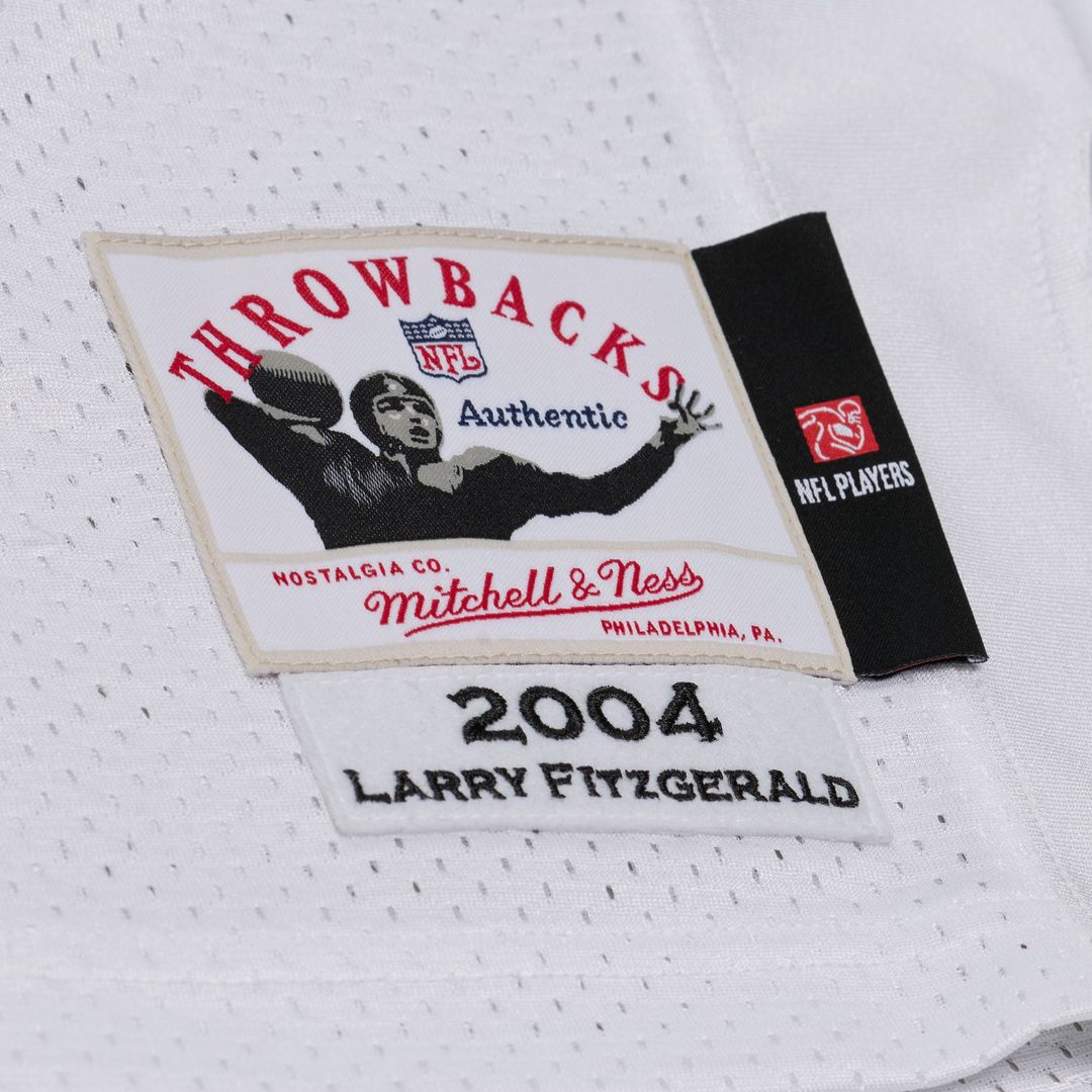 Larry Fitzgerald Arizona Cardinals Mitchell & Ness White Big & Tall 2004 Legacy Retired Player Jersey