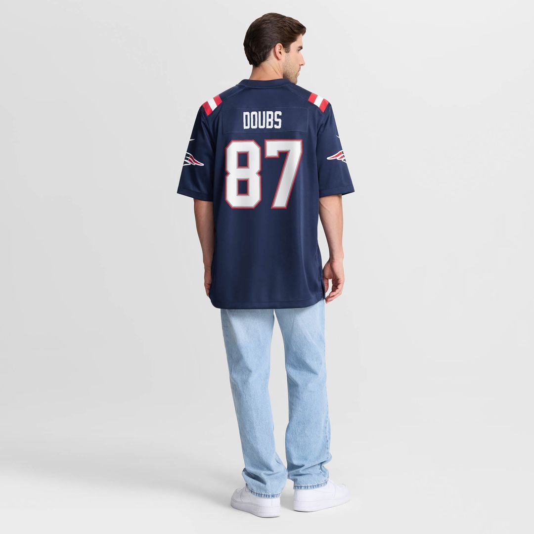 Romeo Doubs New England Patriots Nike Navy Game Jersey