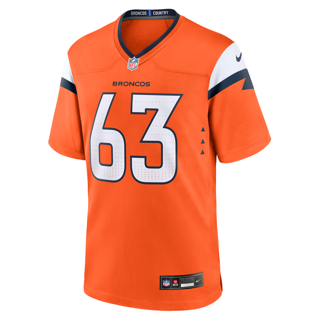 Alex Palczewski Denver Broncos Nike Orange Team Game Jersey