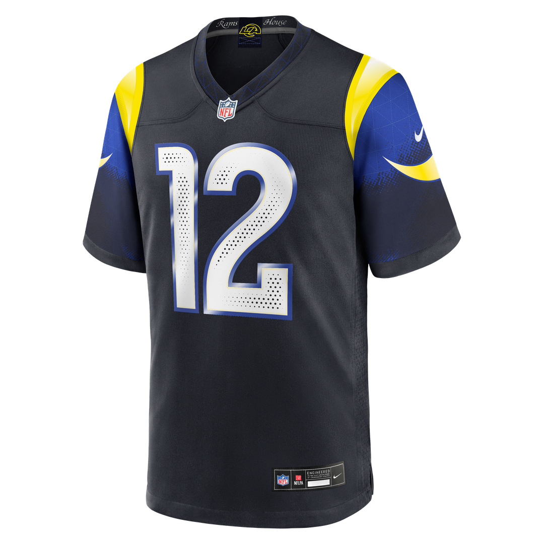 Puka Nacua Los Angeles Rams Nike Dark Blue Rivalries Collection Game Jersey