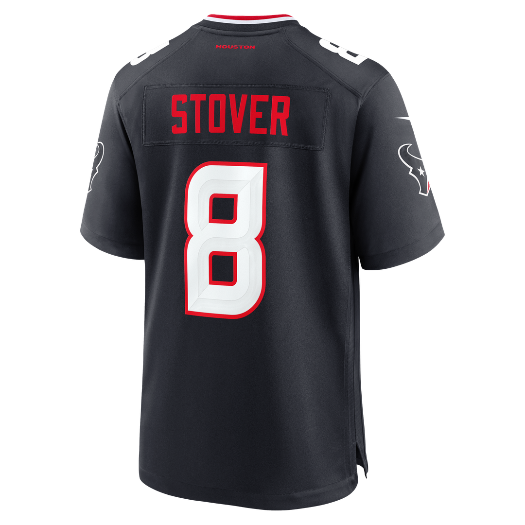 Cade Stover Houston Texans Nike Navy Team Game Jersey