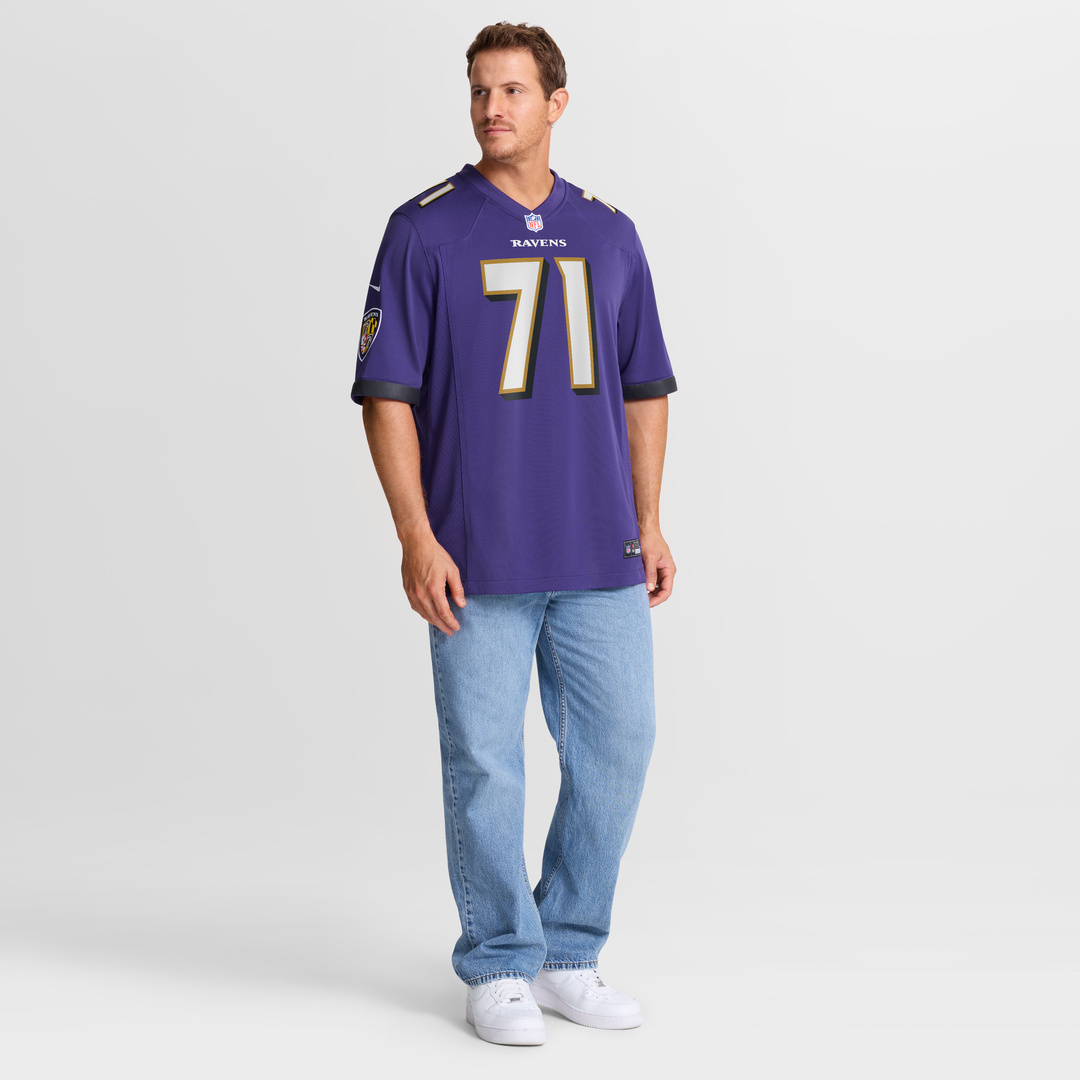 Carson Vinson Baltimore Ravens Nike Purple Team Game Jersey