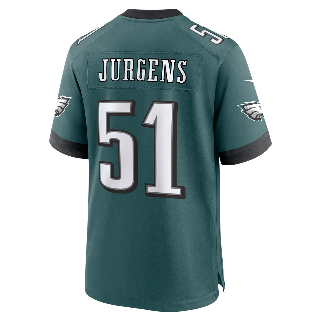 Cam Jurgens Philadelphia Eagles Nike Midnight Green Team Game Jersey