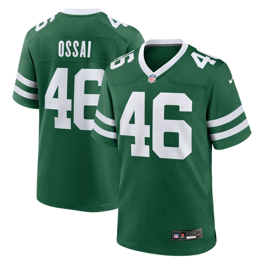 Joseph Ossai New York Jets Nike Legacy Green Team Game Jersey