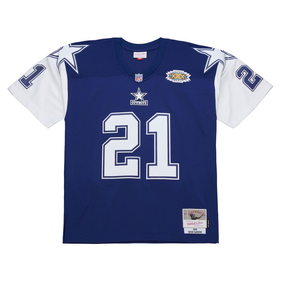 Deion Sanders Dallas Cowboys Mitchell & Ness Navy 1995 Legacy Replica Jersey