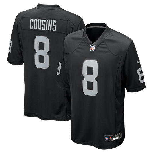 Kirk Cousins Las Vegas Raiders Nike Black Team Game Jersey