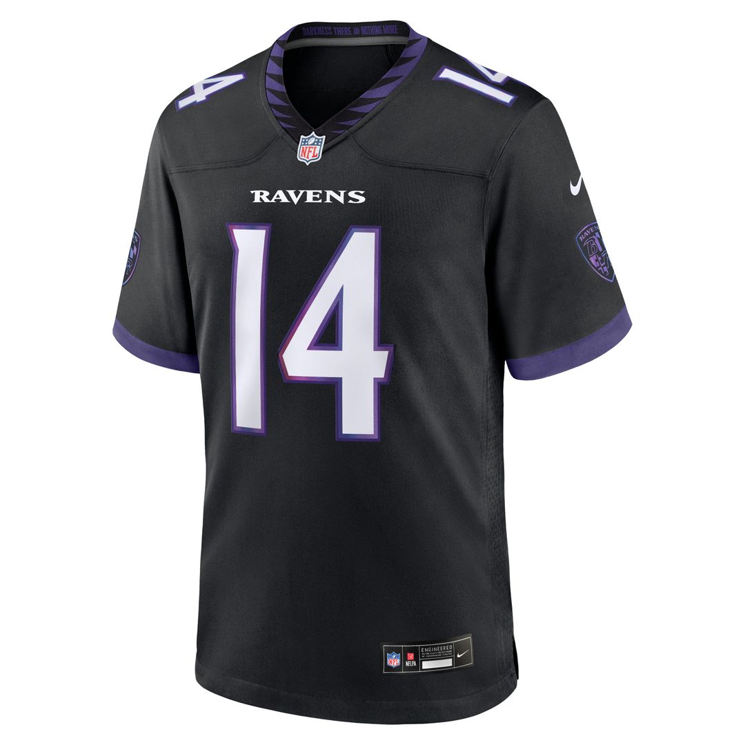 Kyle Hamilton Baltimore Ravens Nike Black Alternate Game Jersey