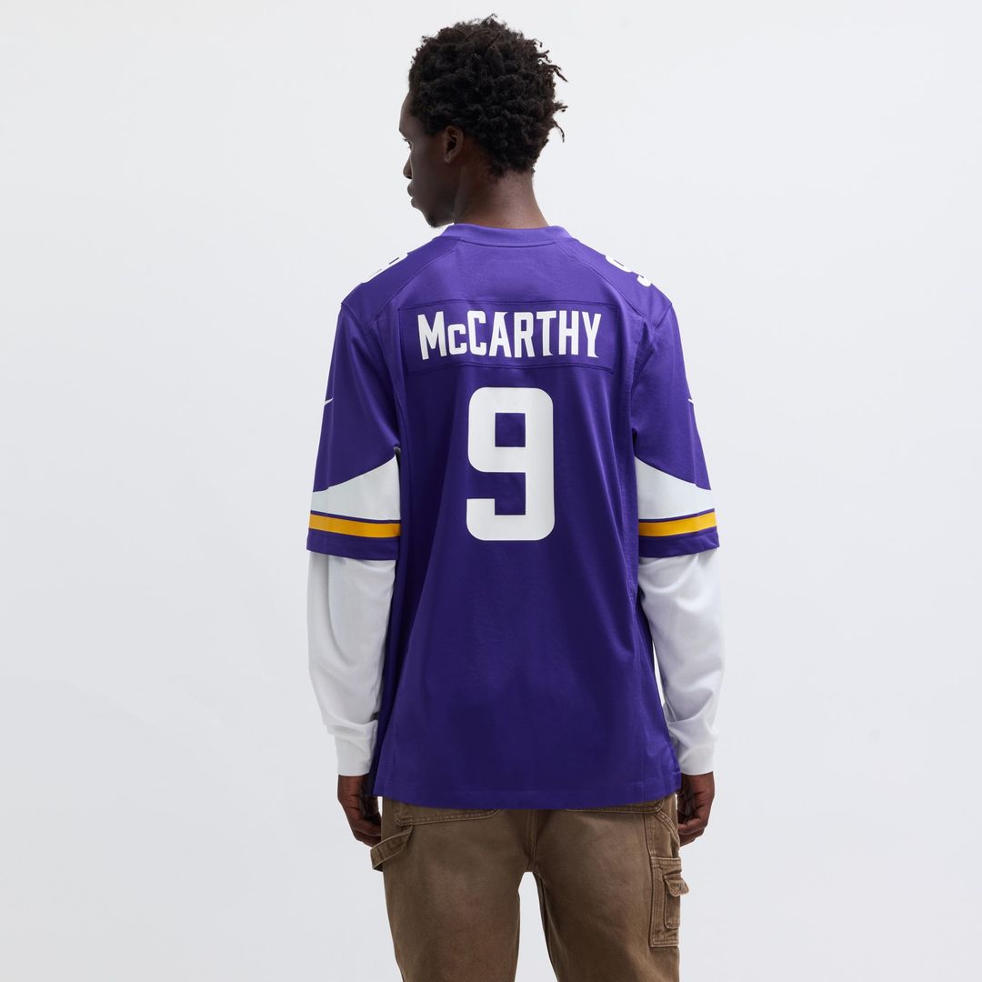 J.J. McCarthy Minnesota Vikings Nike Purple Player Game Jersey