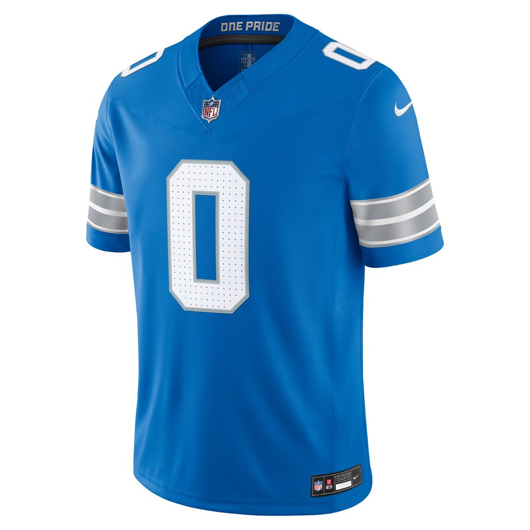 Jahmyr Gibbs Detroit Lions Nike White Vapor F.U.S.E. Stitched Limited Jersey