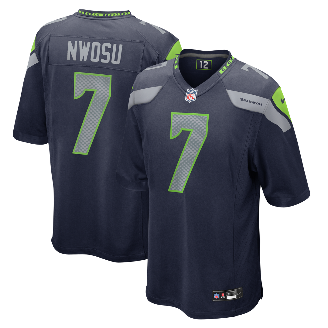 Uchenna Nwosu Seattle Seahawks Nike College Navy Team Game Jersey