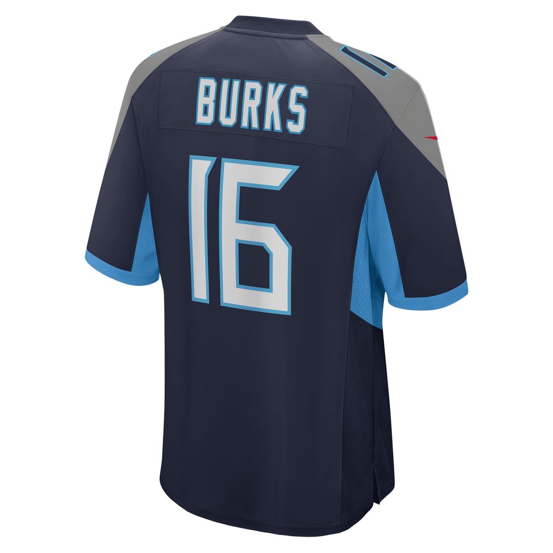 Treylon Burks Tennessee Titans Nike Navy Player Game Jersey