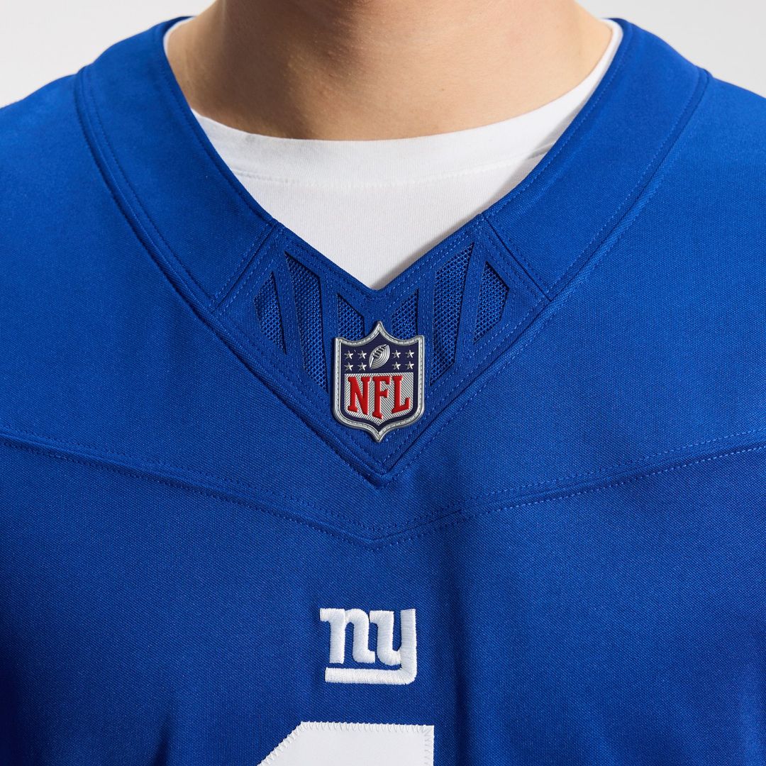 Malik Nabers New York Giants Nike Royal Team Vapor F.U.S.E. Stitched Limited Jersey