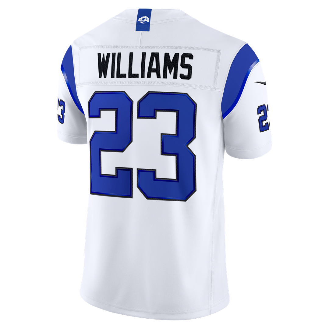 Kyren Williams Los Angeles Rams Nike Fearsome White Vapor F.U.S.E. Stitched Limited Jersey