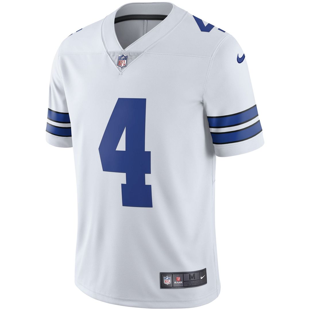 Dak Prescott Dallas Cowboys Nike White Vapor Limited Player Jersey