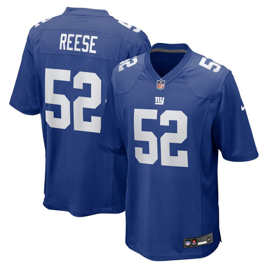 Arvell Reese New York Giants Nike Royal Team Game Jersey