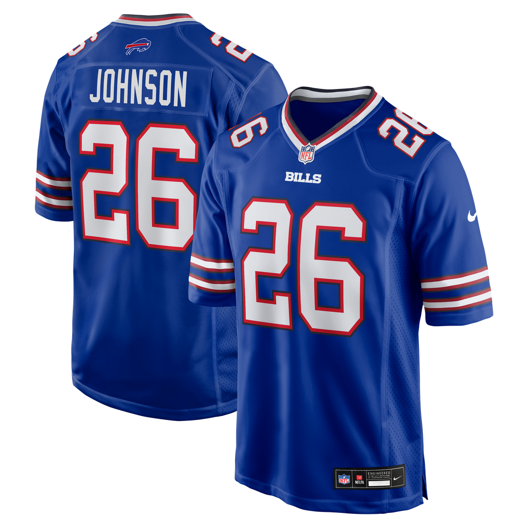 Ty Johnson Buffalo Bills Nike Royal Team Game Jersey