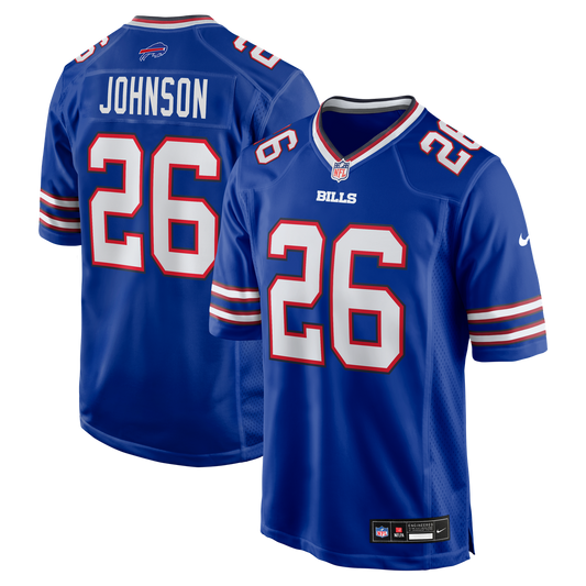 Ty Johnson Buffalo Bills Nike Royal Team Game Jersey