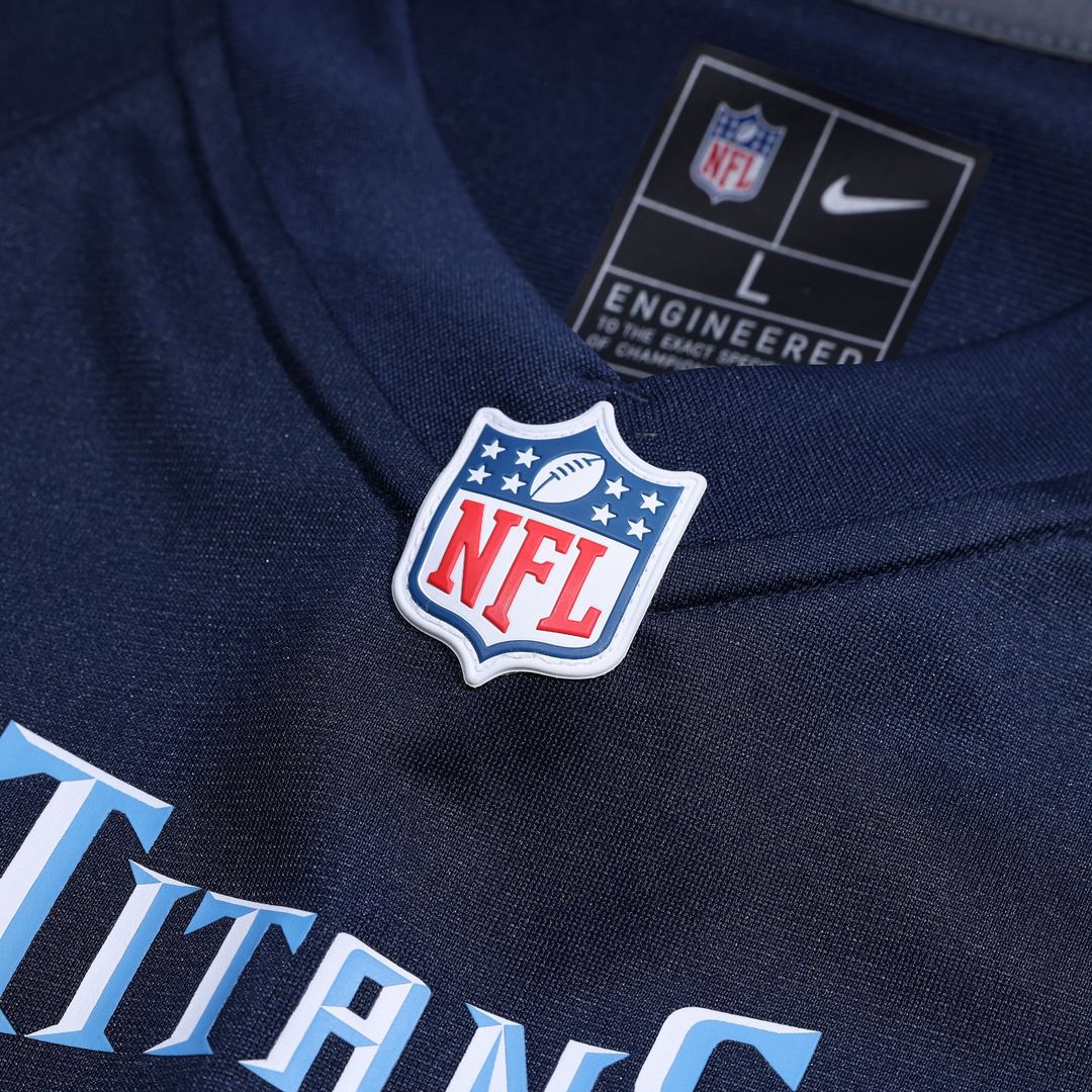 Treylon Burks Tennessee Titans Nike Navy Player Game Jersey