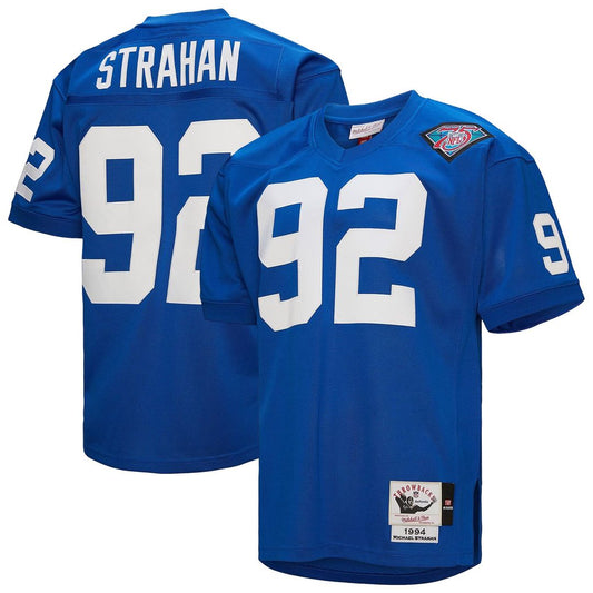 Michael Strahan New York Giants 1994 Mitchell & Ness Royal Authentic Throwback Retired Player Jersey