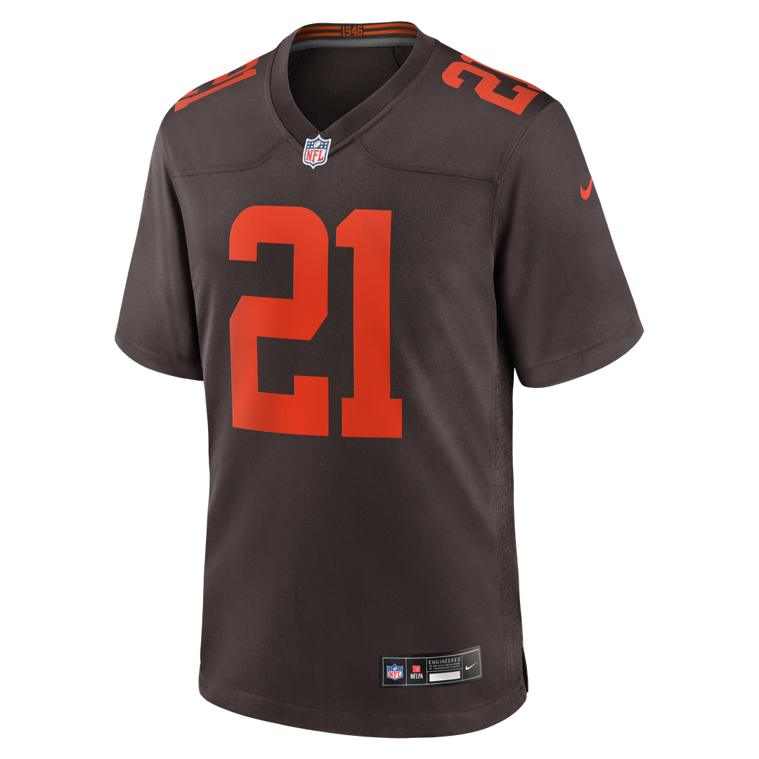 Denzel Ward Cleveland Browns Nike Brown Alpha Dawg Game Jersey
