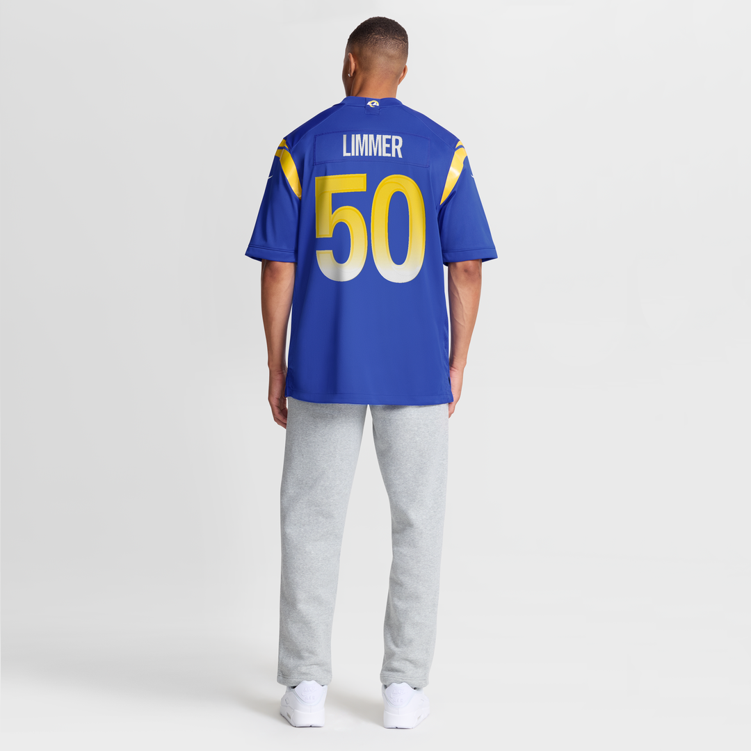 Beaux Limmer Los Angeles Rams Nike Royal Team Game Jersey