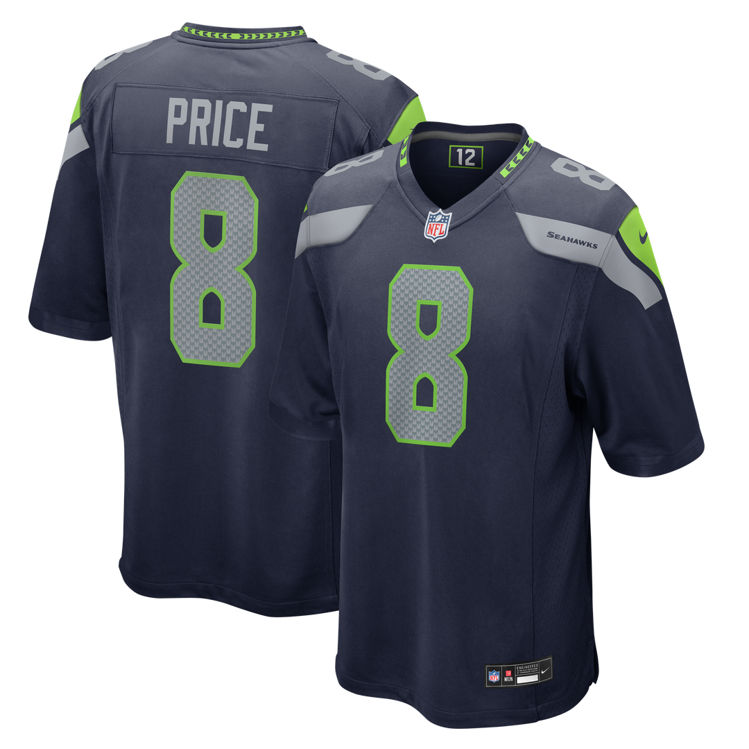 Jadarian Price Seattle Seahawks Nike College Navy Team Game Jersey